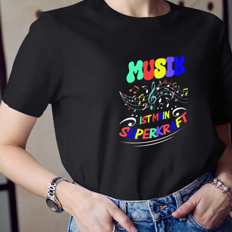 Musik Ist Mein Superkraft Lehrer T-Shirt