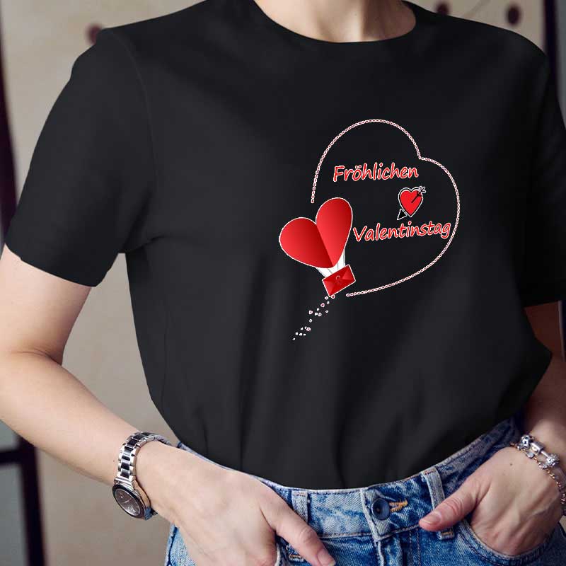 Fröhlichen Valentinstag Brief Lehrer T-Shirt