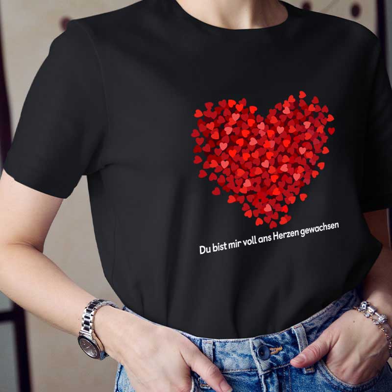 Lass Die Liebe Dein Herz Erfüllen Lehrer T-Shirt