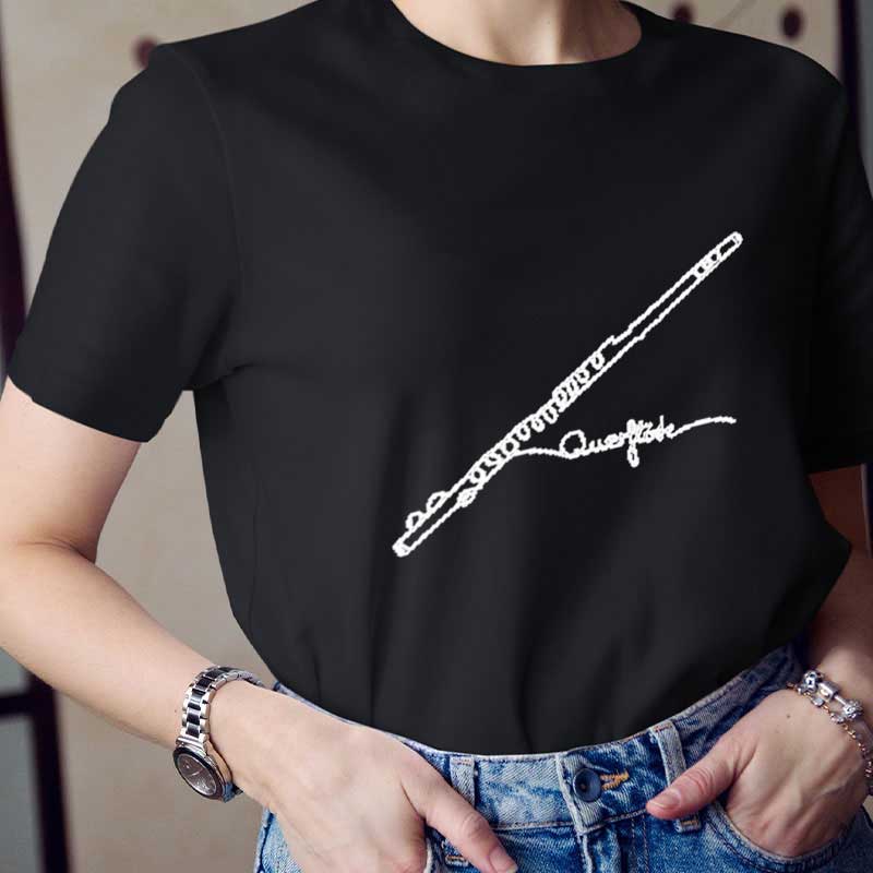 Querflöte Musik Lehrer T-Shirt