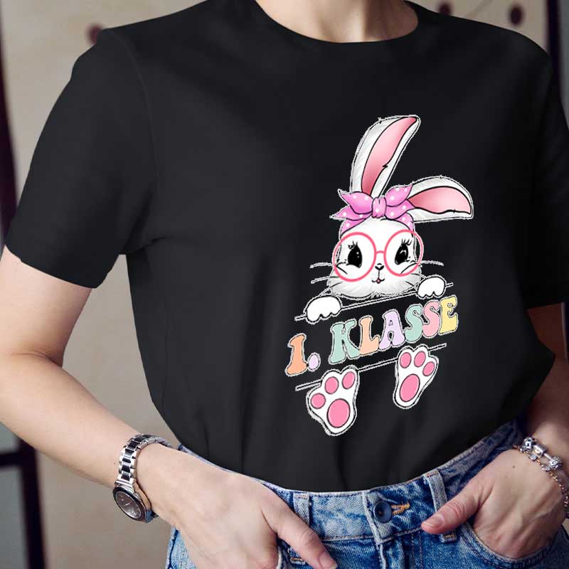 Personalisiert Ostern Hase Lehrer T-Shirt