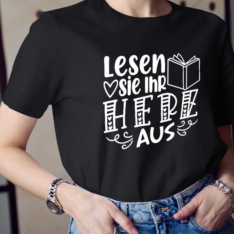 Lesen Sie Ihr Herz Aus Lehrer T-Shirt