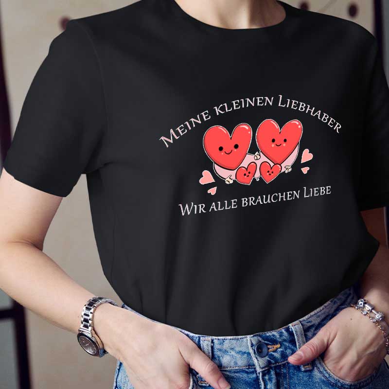 Wir Alle Brauchen Liebe Lehrer T-Shirt