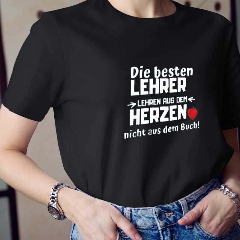 Die Beste Lehrer Aus Herzen Lehrer T-Shirt