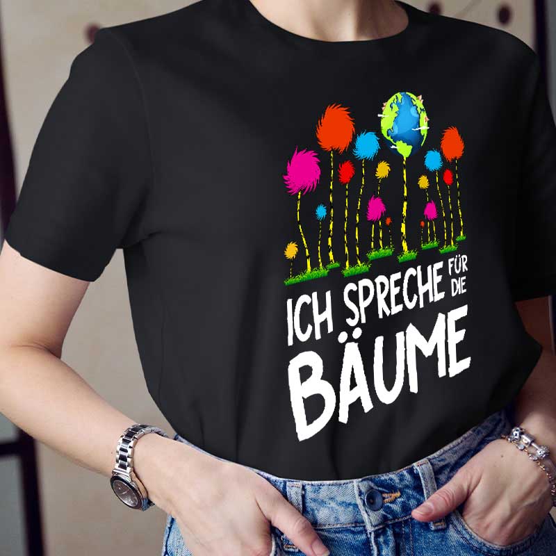 Ich spreche für die Bäume Lehrer T-Shirt