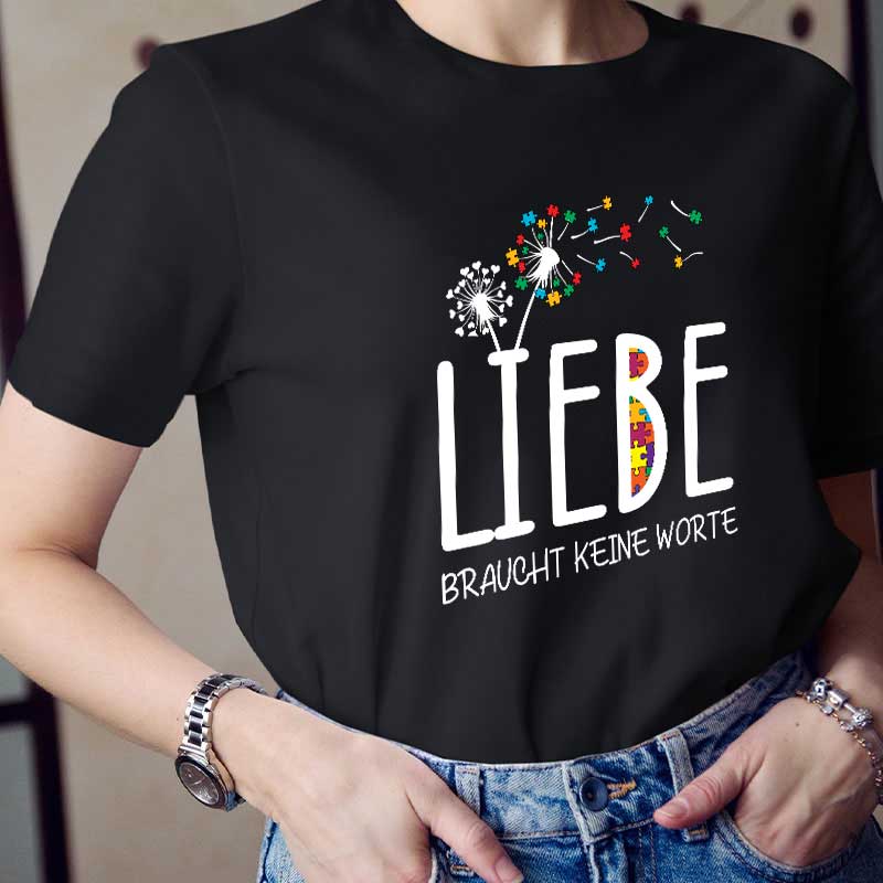 Liebe braucht keine Worte Lehrer T-Shirt