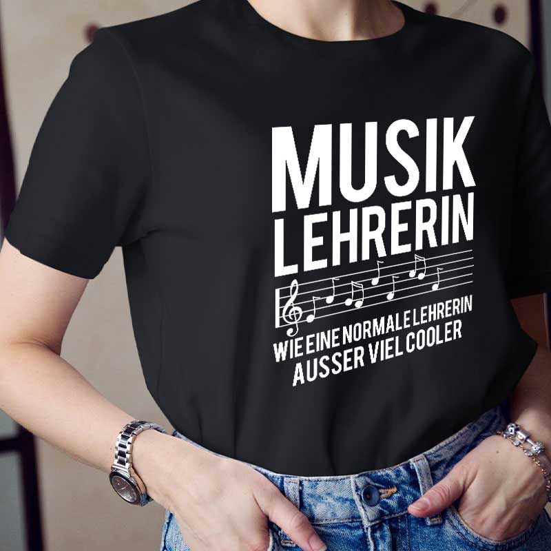 Musik Lehrerin Viel Cooler Lehrer T-Shirt