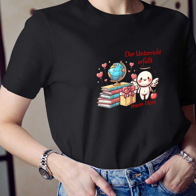 Der Unterricht Erfüllt Mein Herz Lehrer T-Shirt