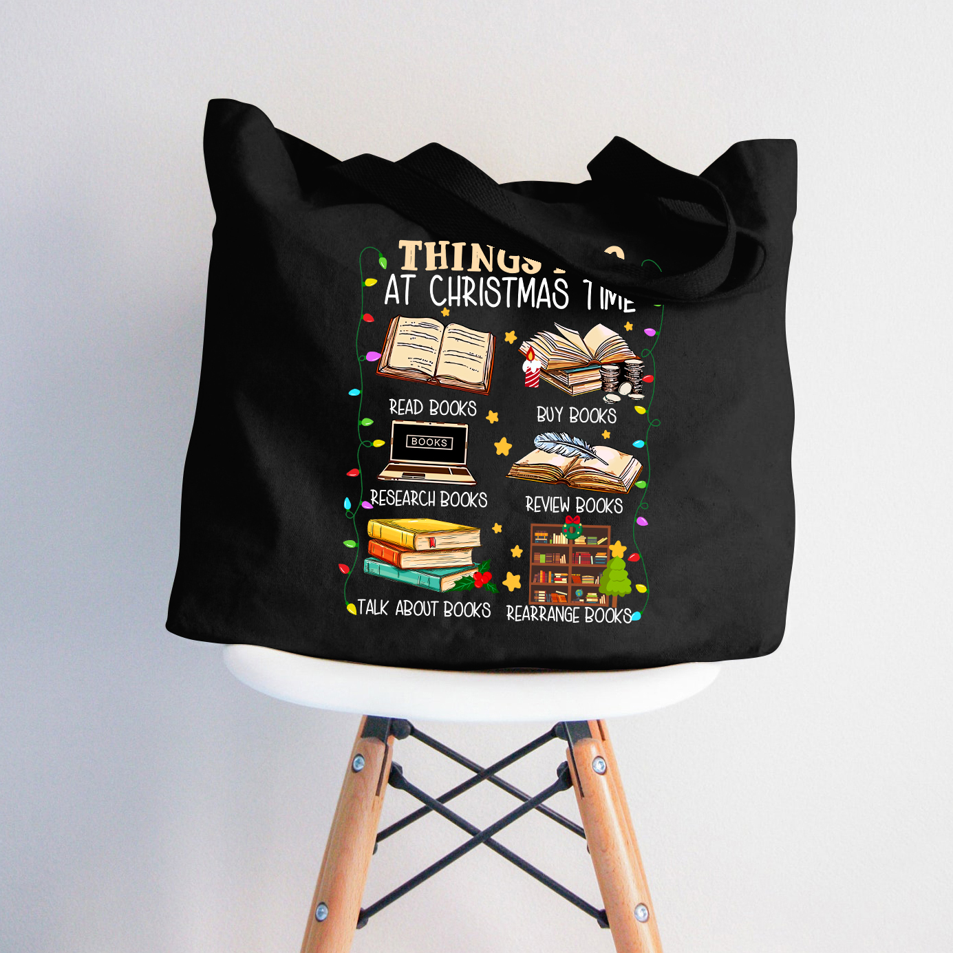 Dinge, die ich zur Weihnachtszeit mache Lehrer Tragetasche mit Reißverschluss