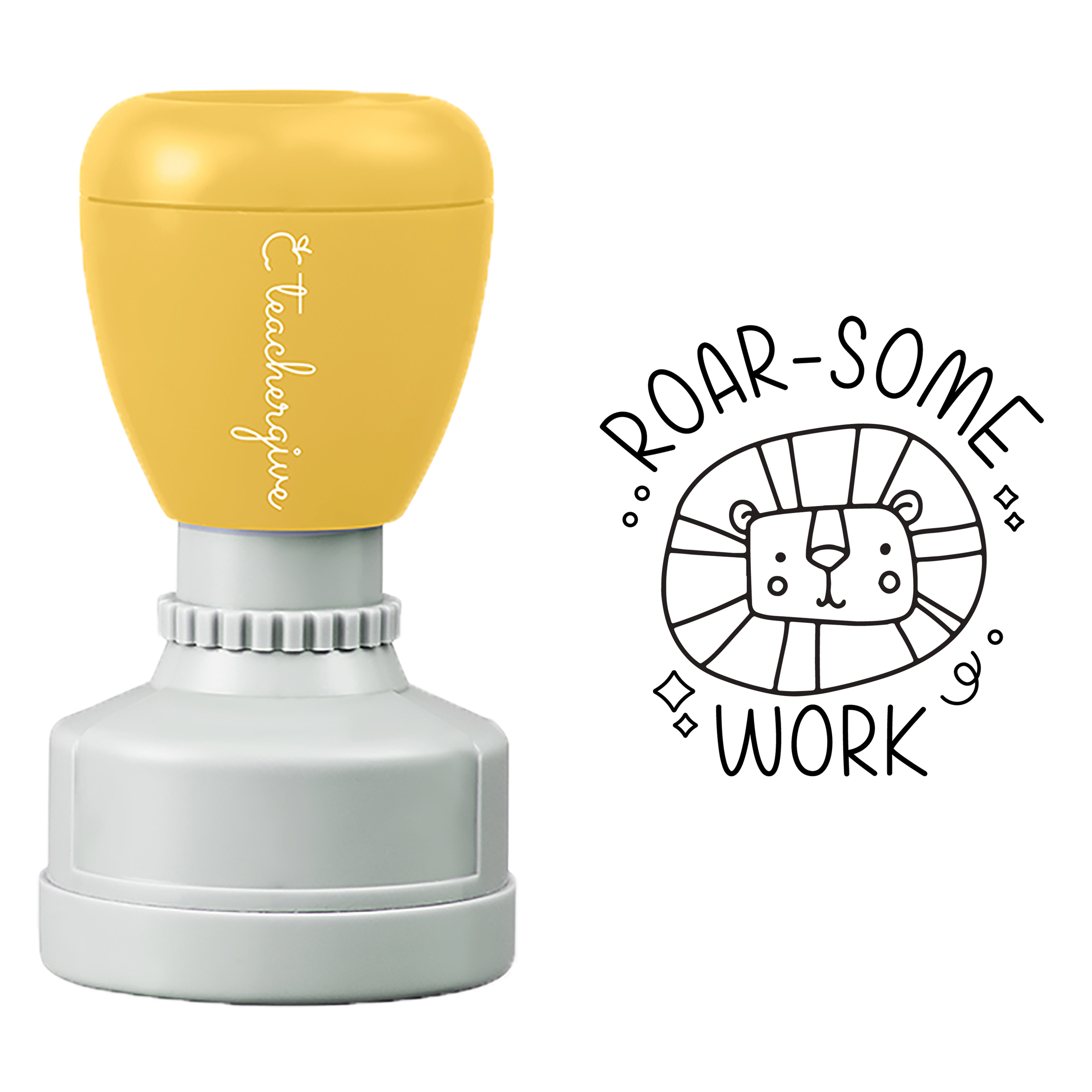ROAR-SOME WORK  Stamp