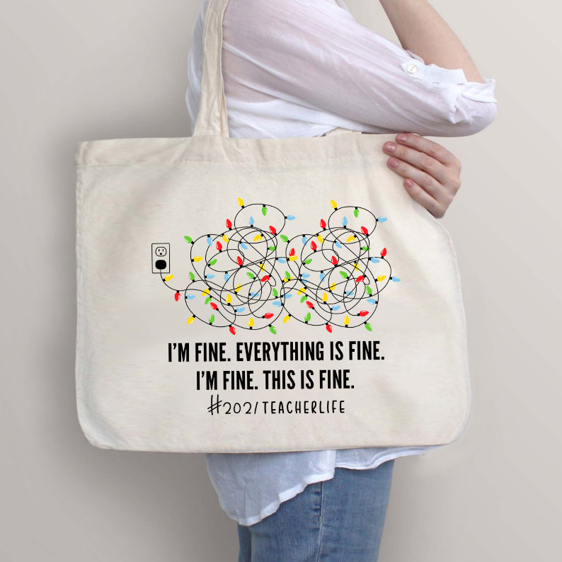 Alles ist in Ordnung Lehrer Tragetasche mit Reißverschluss
