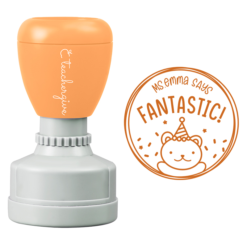 Personalized Teacher Says Fantastic Stamp