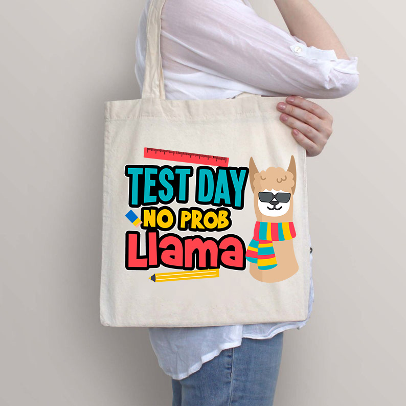 Testtag No Prob-Lama Lustig Lehrer Tragetasche