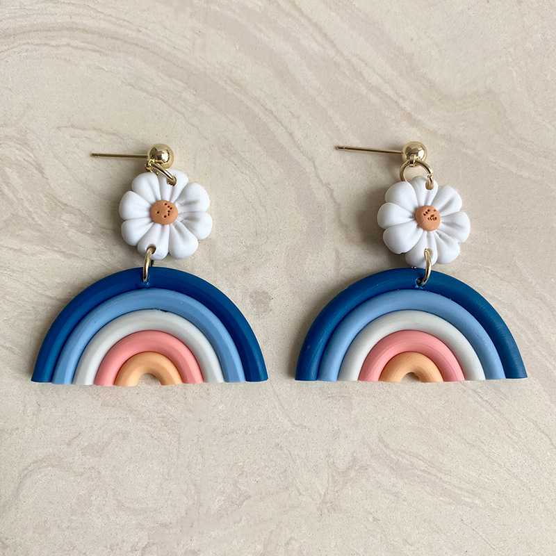 Daisy Rainbow Earrings