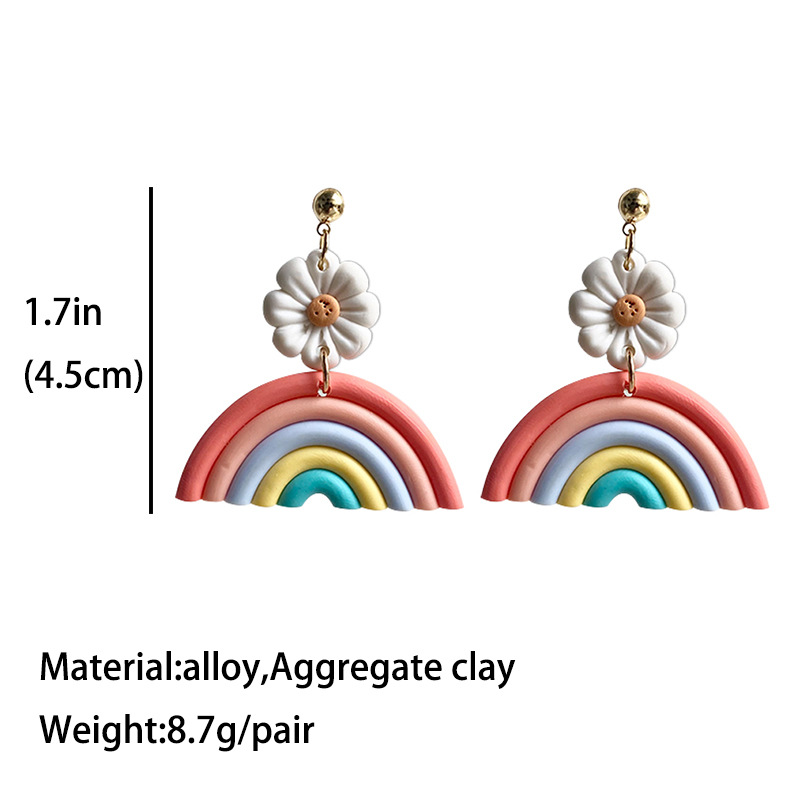 Daisy Rainbow Earrings