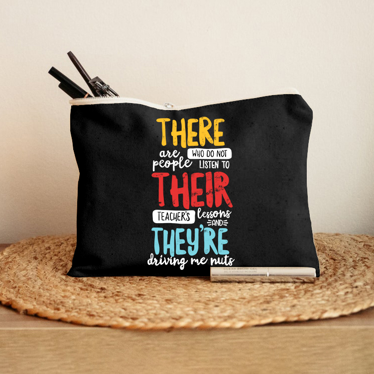 There Their They're Makeup Bag