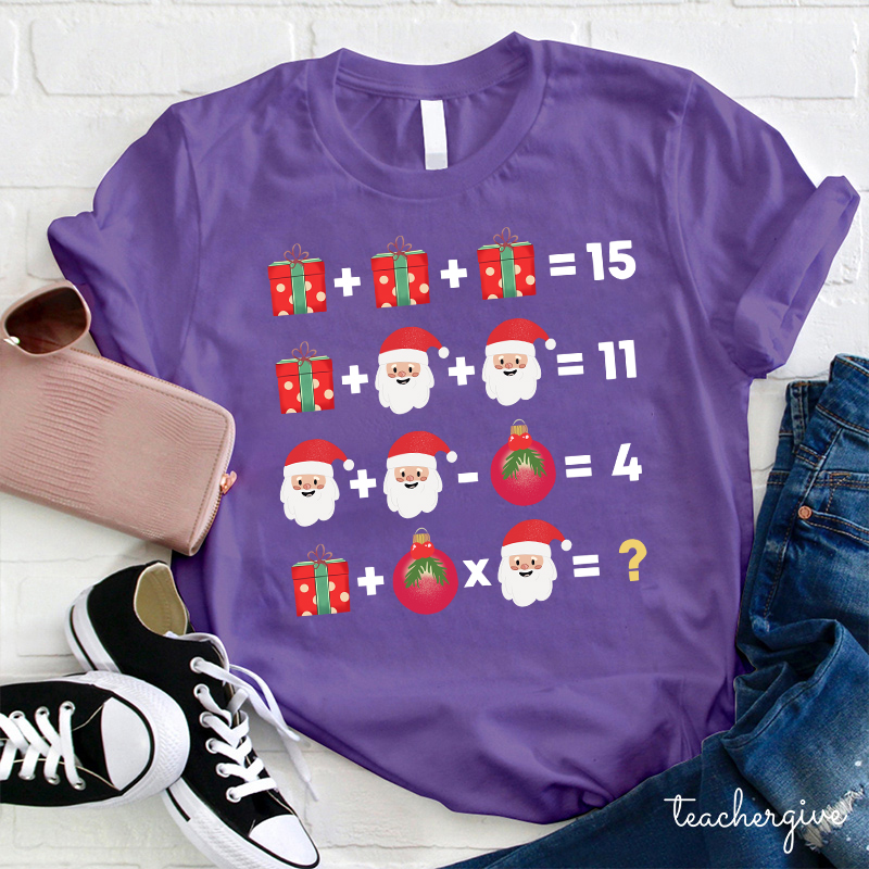 Christmas Mathematics Teacher T-Shirt
