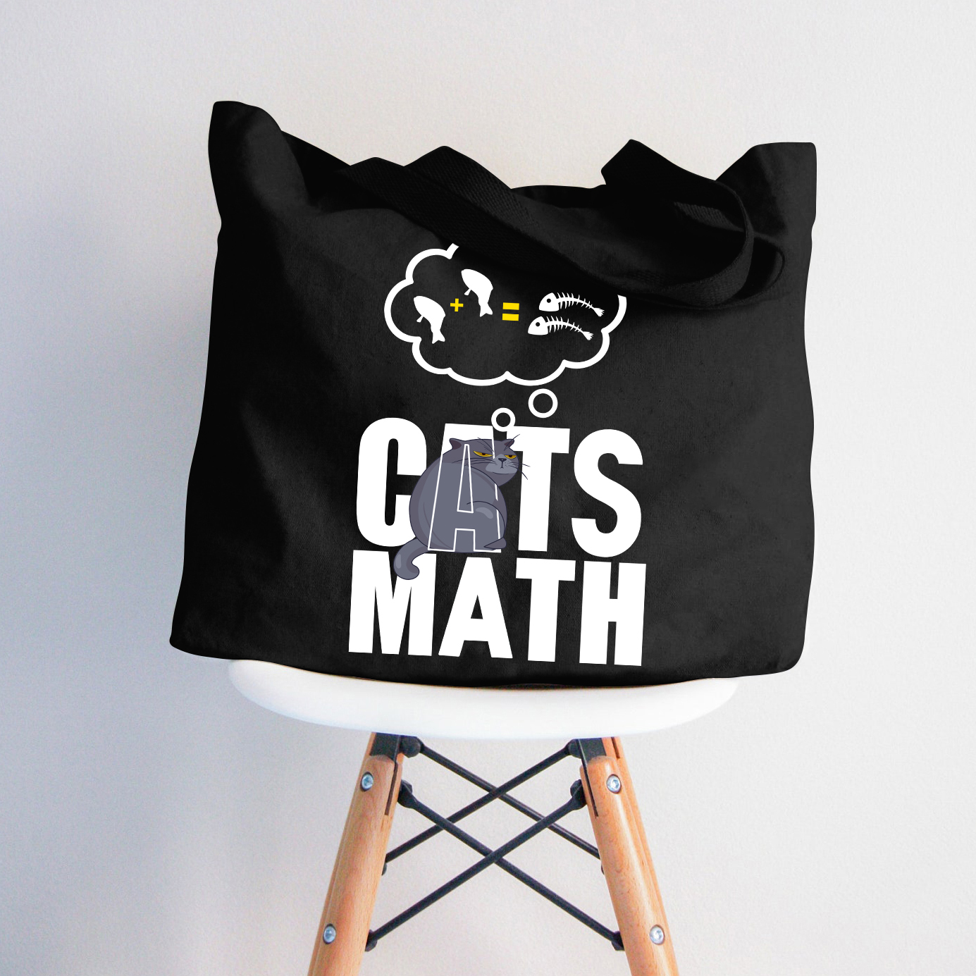 Katzen Mathe Lehrer Tragetasche mit Reißverschluss