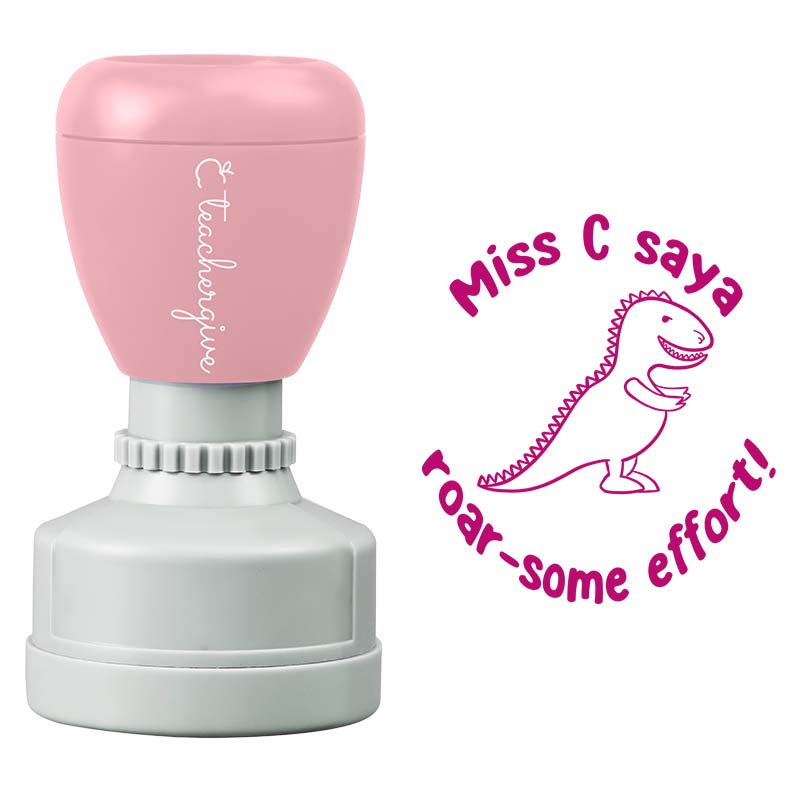 Personalized  Roar-some Effort Teacher Stamp
