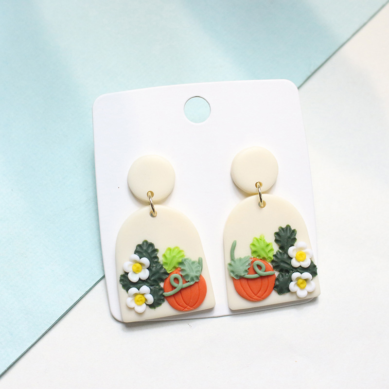 Cute Tiny Flower Clay Earrings