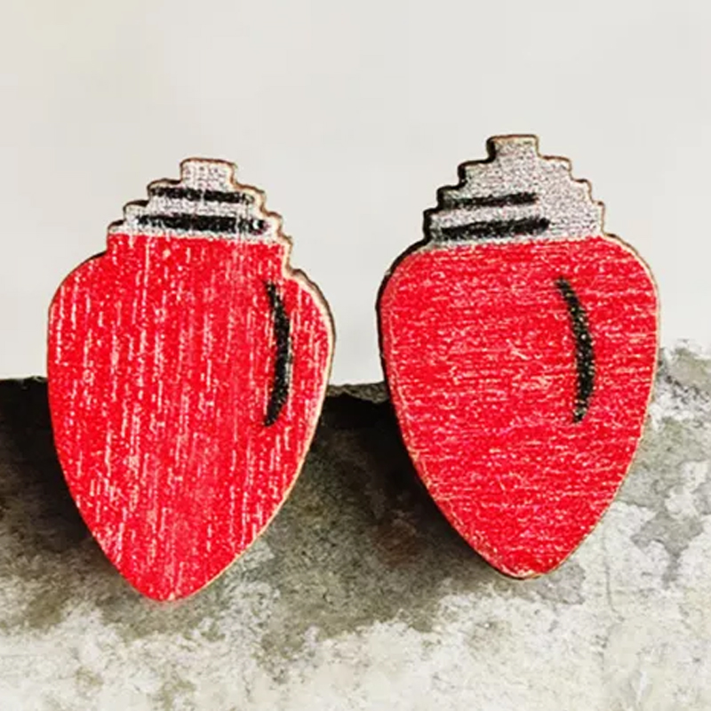 Color Lights Wooden Earrings