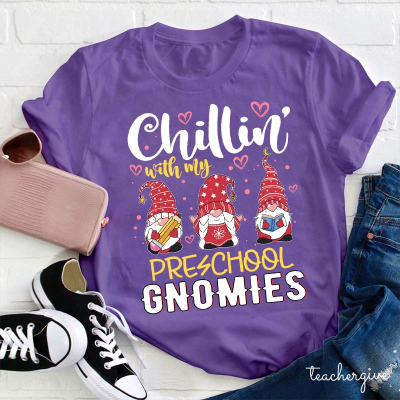 Personalized Chillin With My Gnomies Teacher T-Shirt