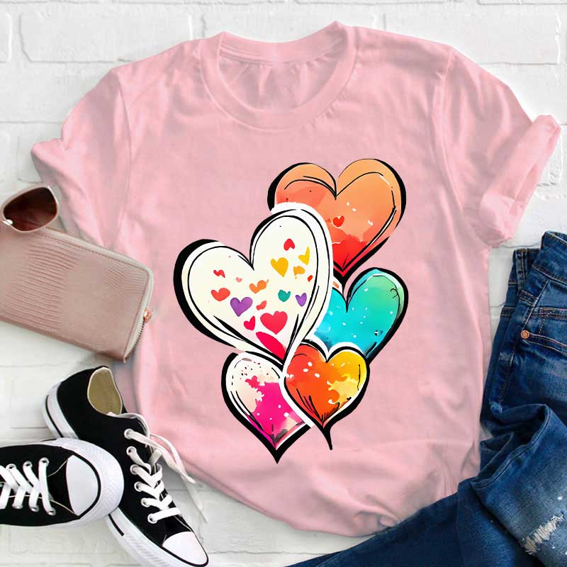 Liebe Ballons Lehrer T-Shirt