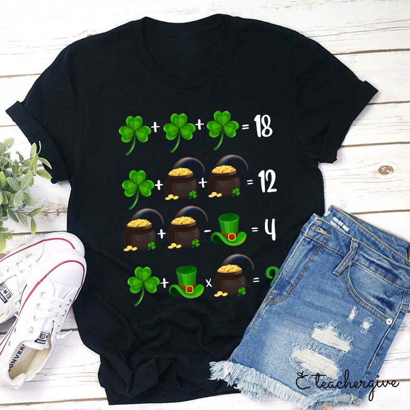 Lucky Math Teacher T-Shirt