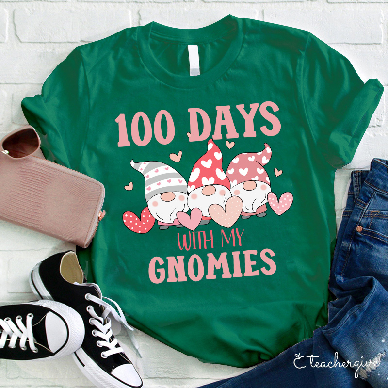 100 Days With My Gnomies Teacher T-Shirt