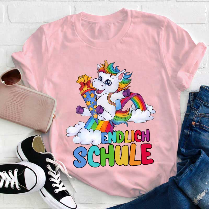 Endlich Schule Lehrer T-Shirt
