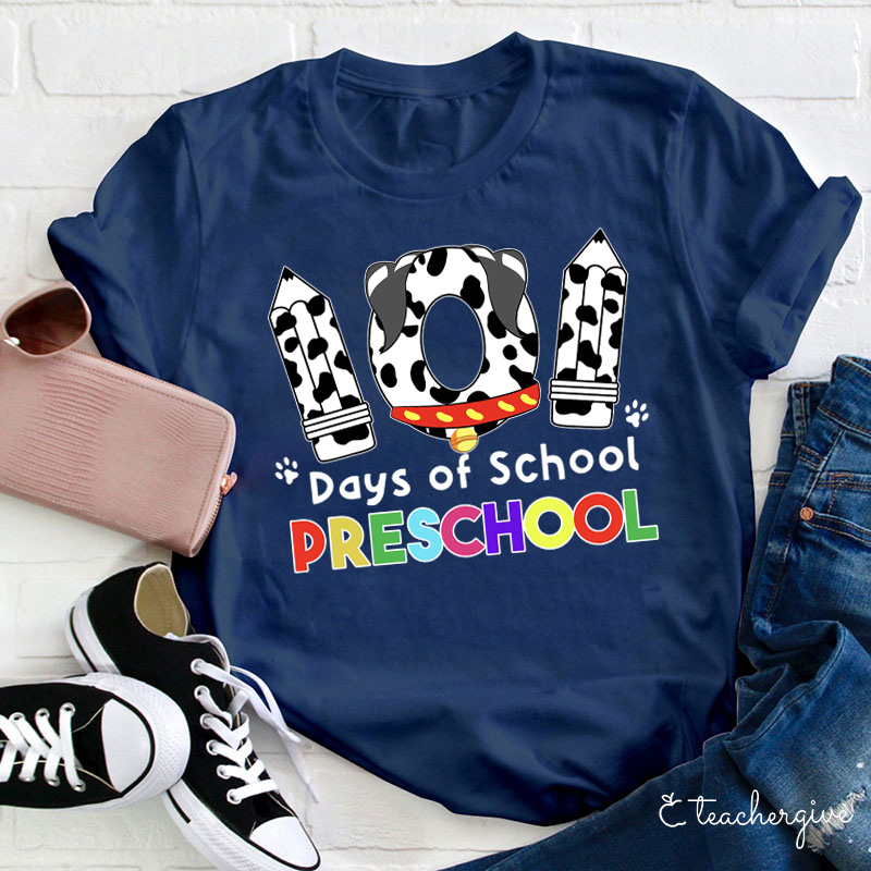 Personalized 101 Days Of School Teacher T-Shirt