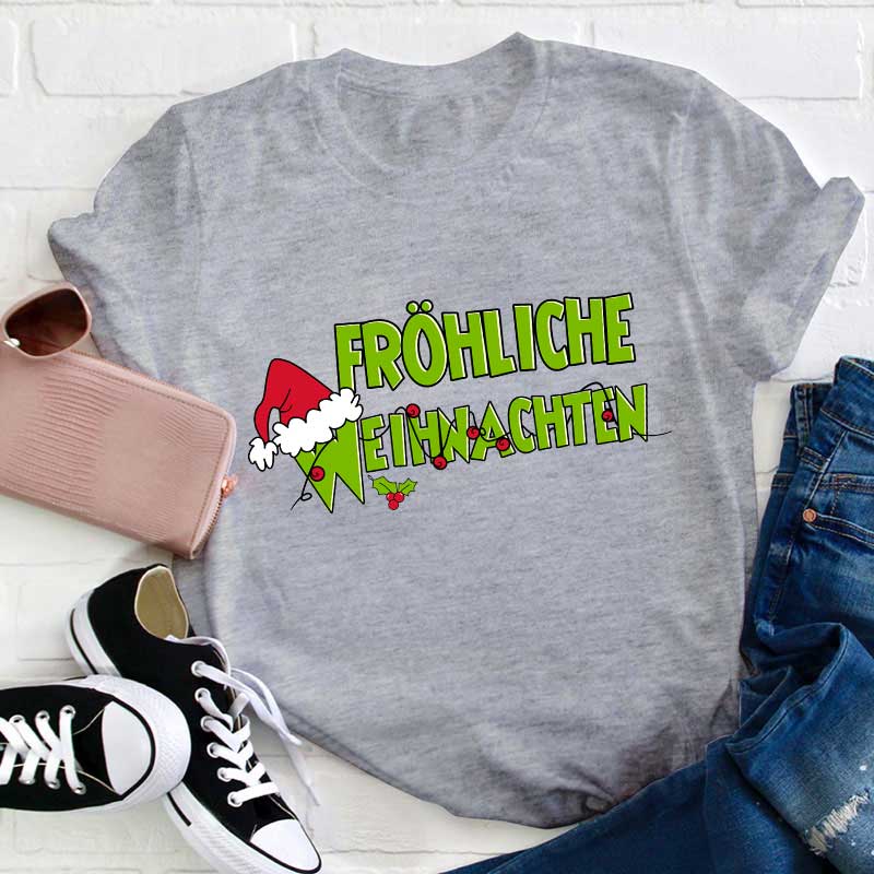 Fröhliche Weihnachten Lehrer T-Shirt