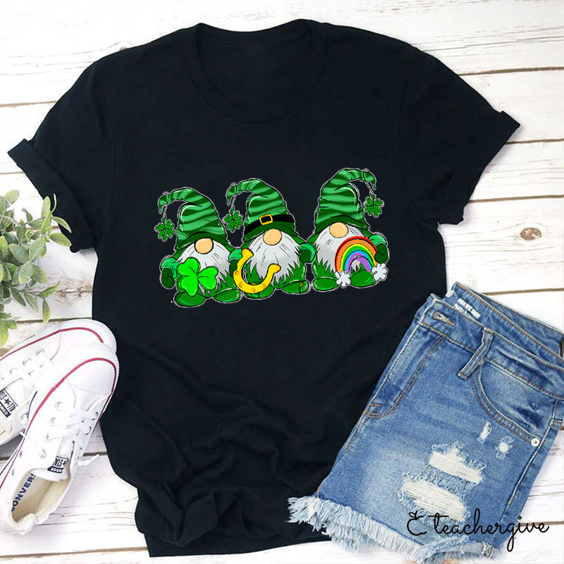 Clover Gnomies Teacher T-Shirt