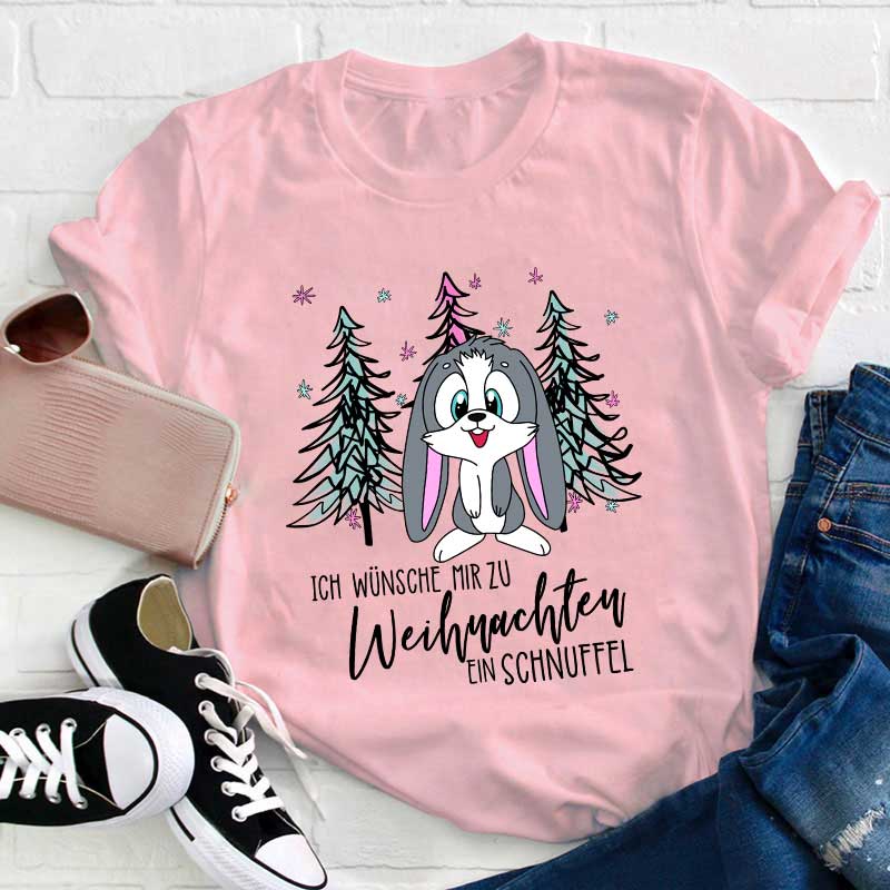 Ein Schnuffel Zu Weihnachten Lehrer T-Shirt