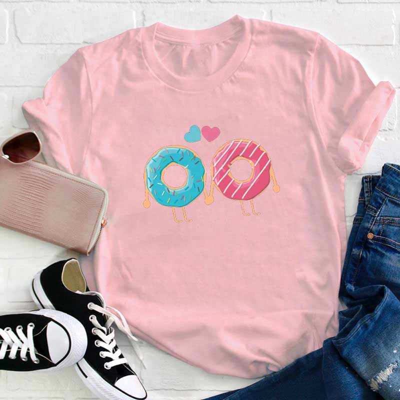 Liebe Donuts Lehrer T-Shirt