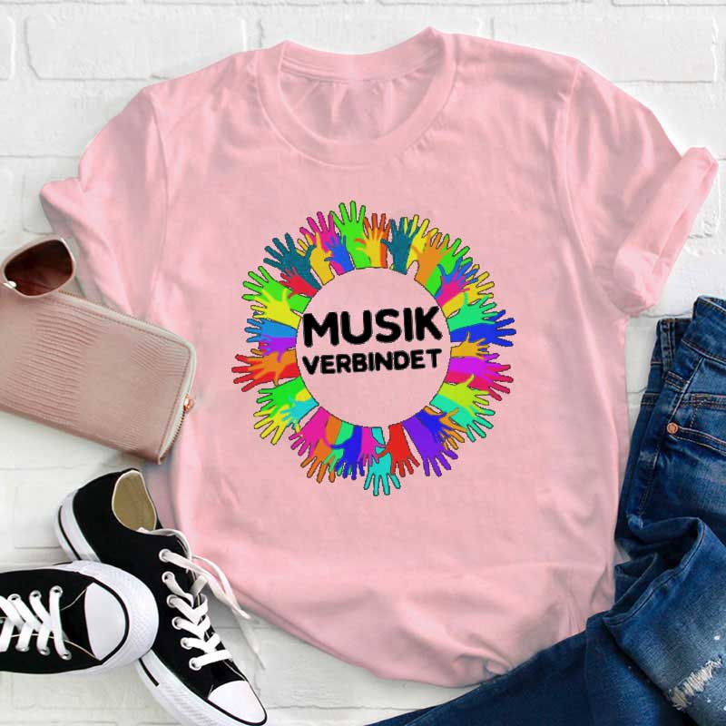 Musik Verbinden Lehrer T-shirt