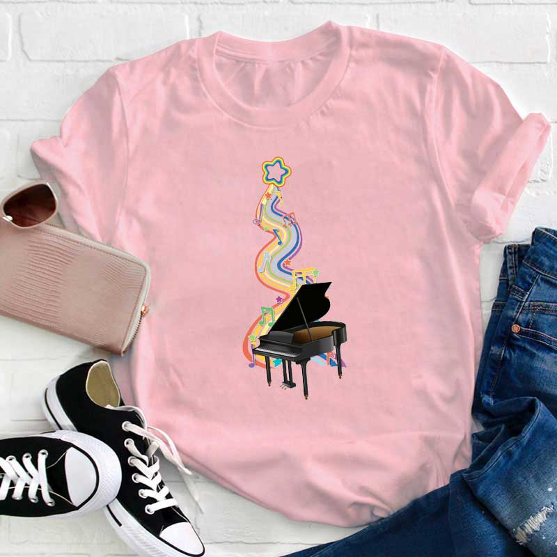 Klavier Musik Lehrer T-Shirt
