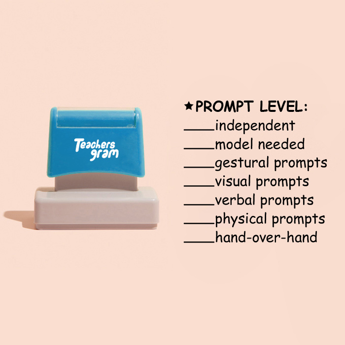 Prompt Level Large Rectangle Stamp