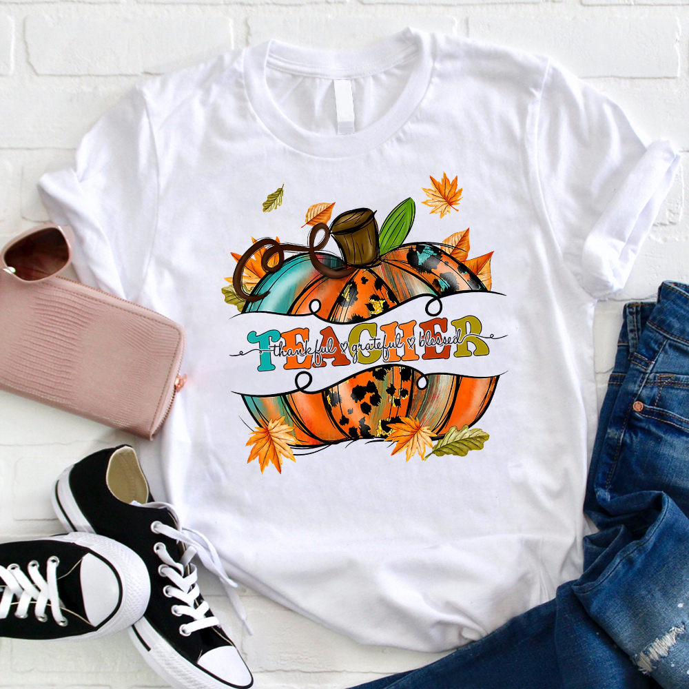 Pumpkin Teacher T-Shirt