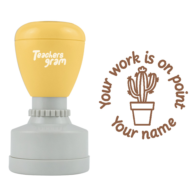 Personalized Cactus On Point Stamp