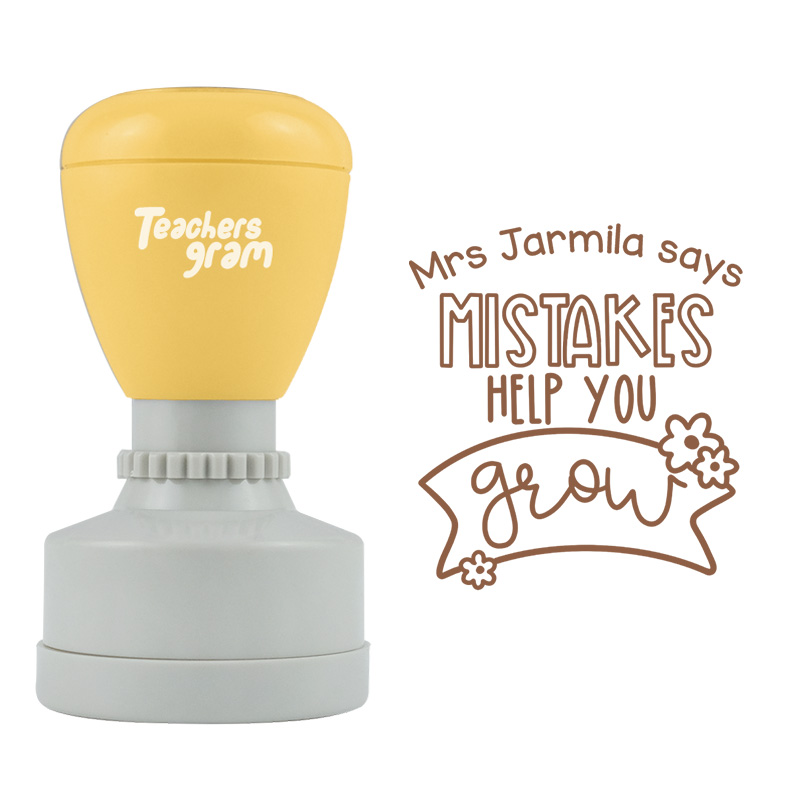 Personalized You Challenged Yourself Teacher Stamp