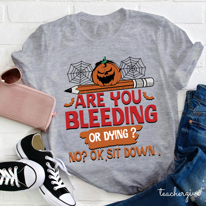 No Ok Sit Down Teacher T-Shirt