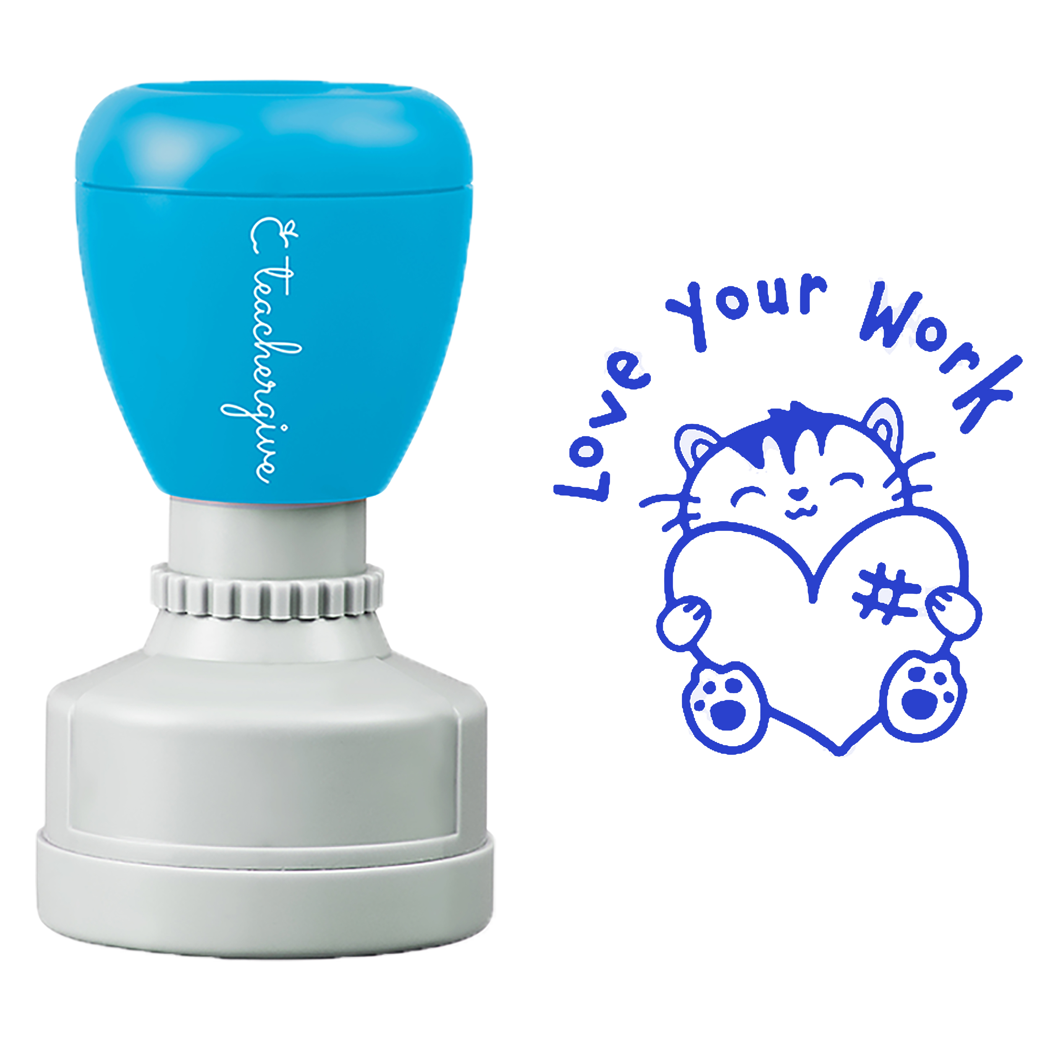 Love Your Work Cat Teacher Stamp