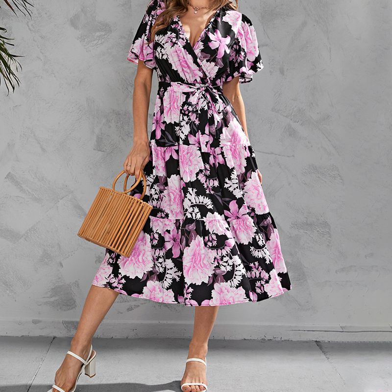 Sea Of Flowers Multicolor Dress