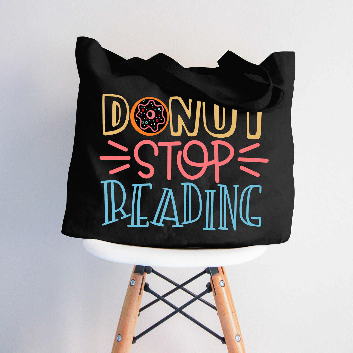 Hören Sie nicht auf zu lesen Lehrer Tragetasche mit Reißverschluss