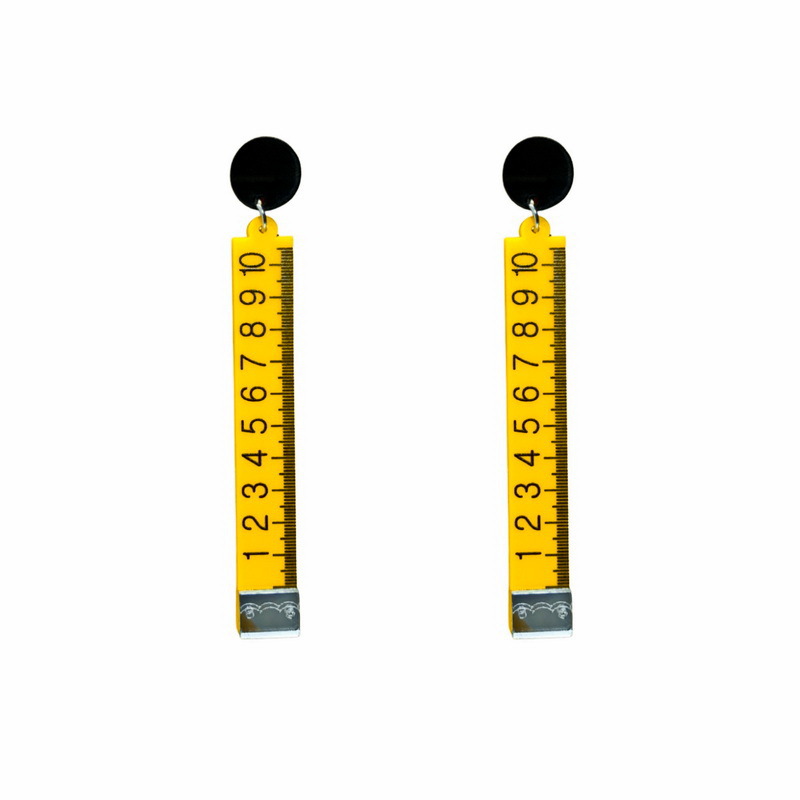 Long Ruler Scale Fashion Earrings
