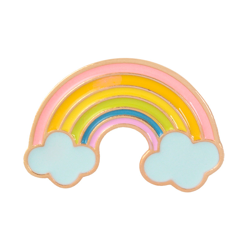 Regenbogenbrücke Lächelndes Gesicht Pin-Set