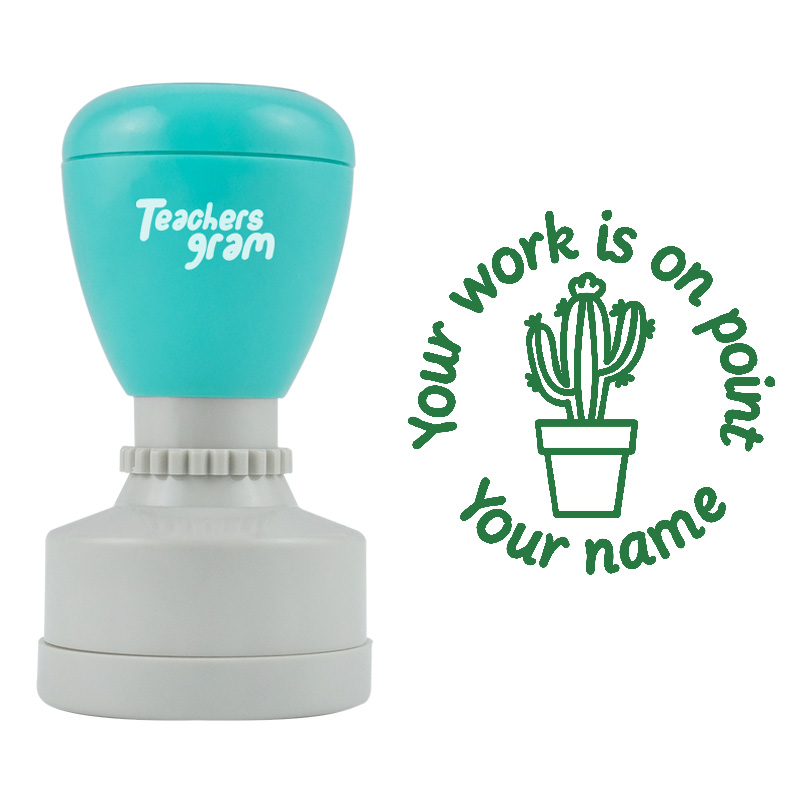 Personalized Cactus On Point Stamp