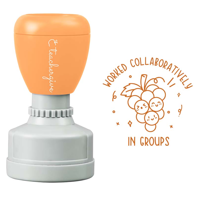 Worked Collaboratively Stamp