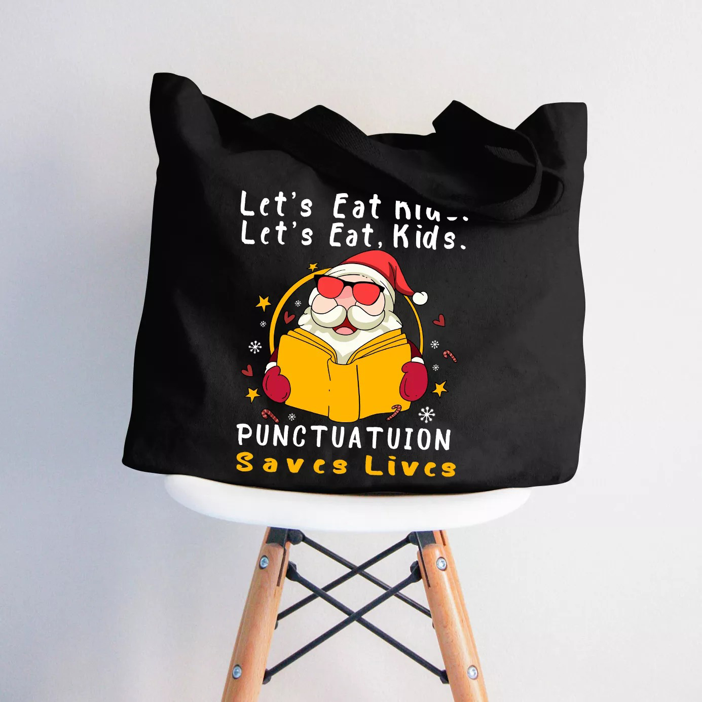 Let's Eat Kids Zip Tote Bag